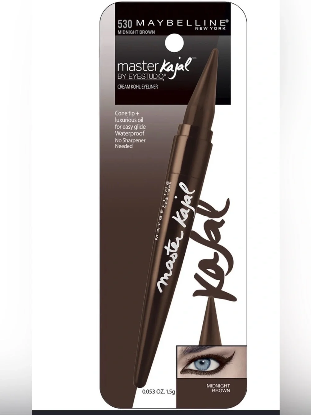 Maybelline Master Kajal Cream Kohl Eyeliner - Midnight Brown
